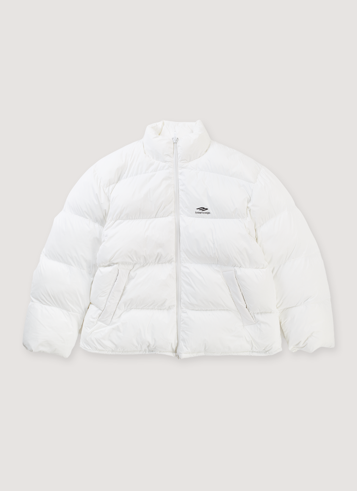 Balenciaga 3B Sports Icon Ski Puffer White