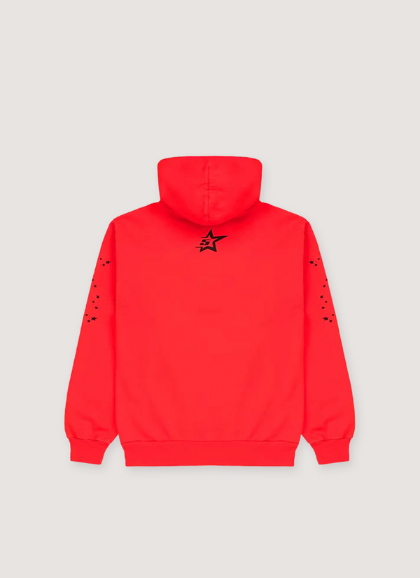 Sp5der Worldwide Punk V2 Sweatshirt Red alternate view - Shop at Pieces Los Angeles
