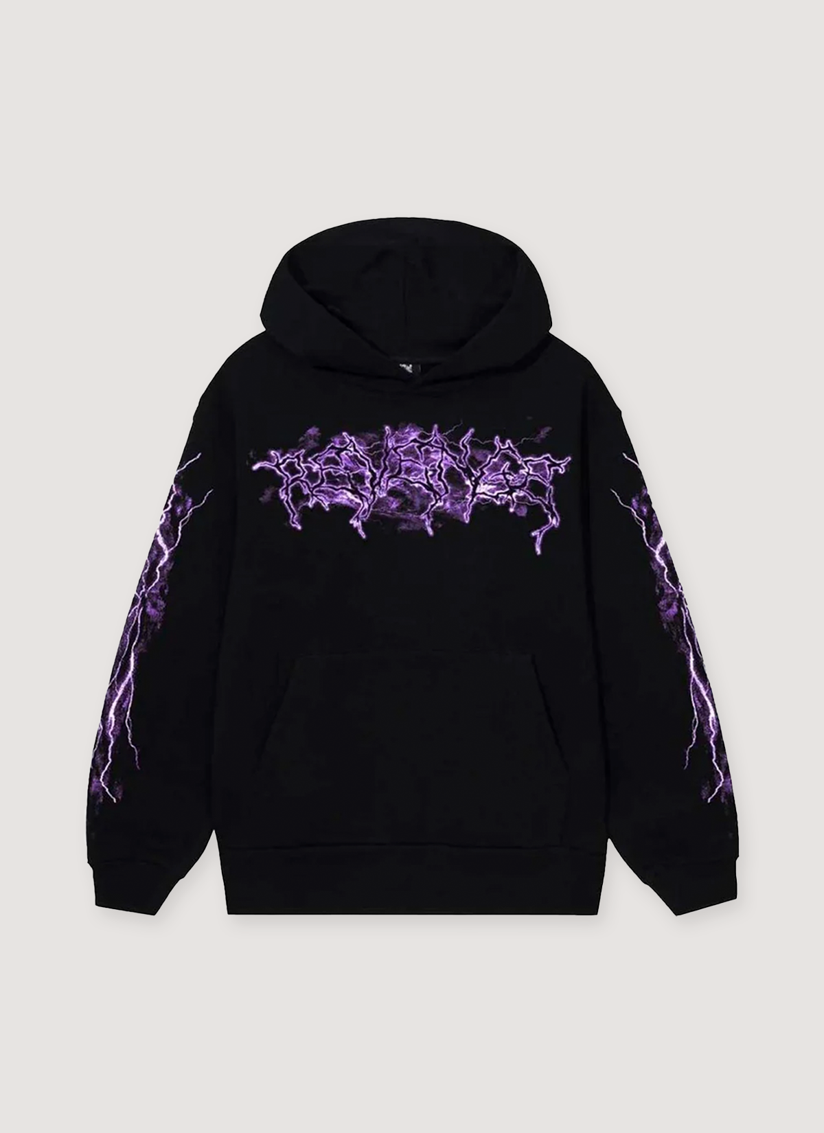 Revenge Lightning Anarchy Sweatshirt Black Purple