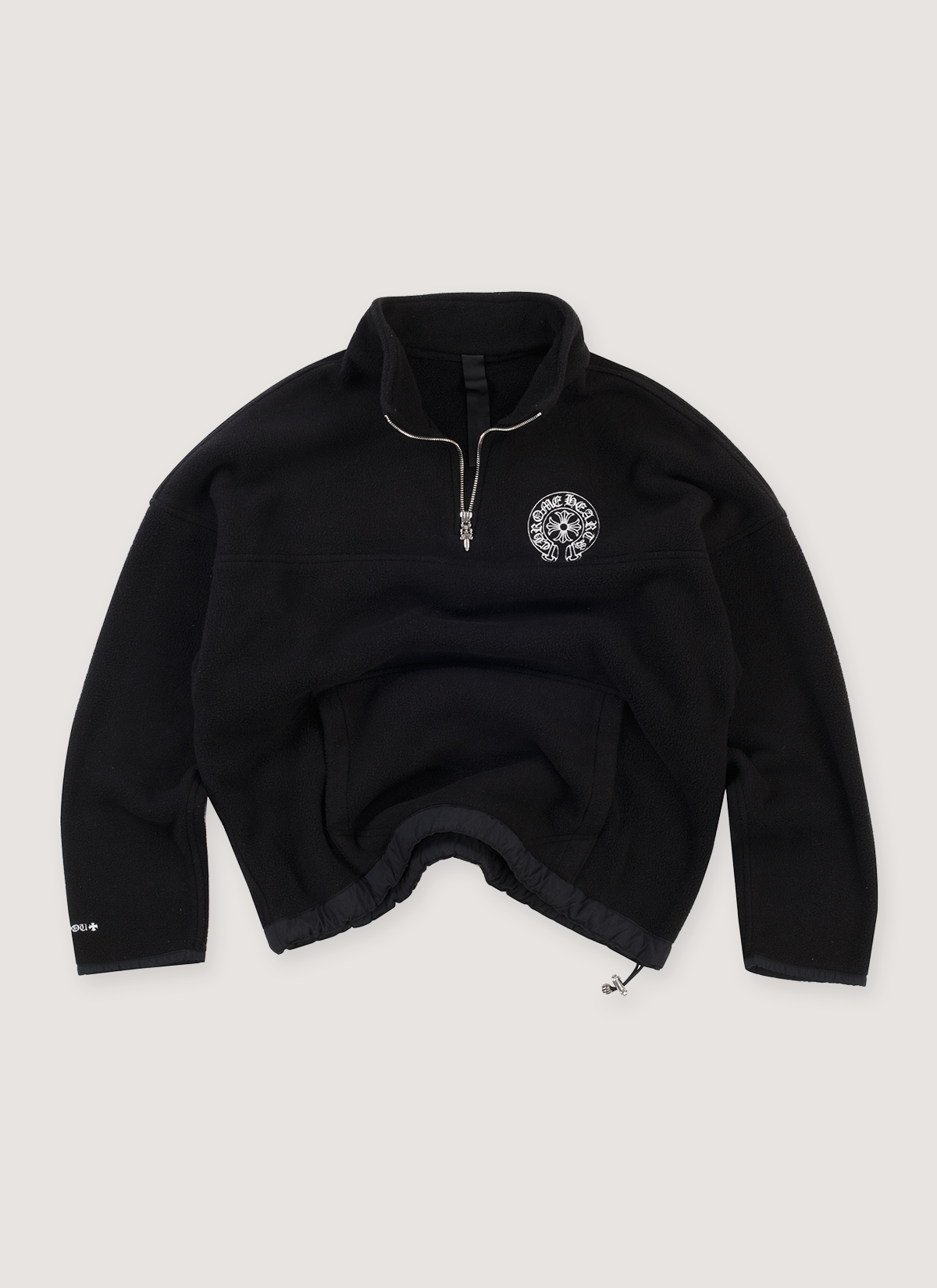 Chrome Hearts Quarter Zip Polar Fleece Quarter Zip Jacket Black (Pre-Owned)