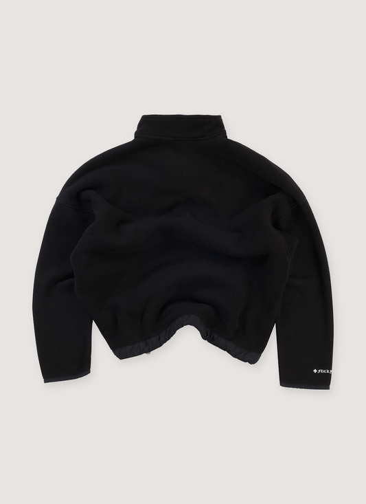 Chrome Hearts Quarter Zip Polar Fleece Quarter Zip Jacket Black (Pre-Owned)