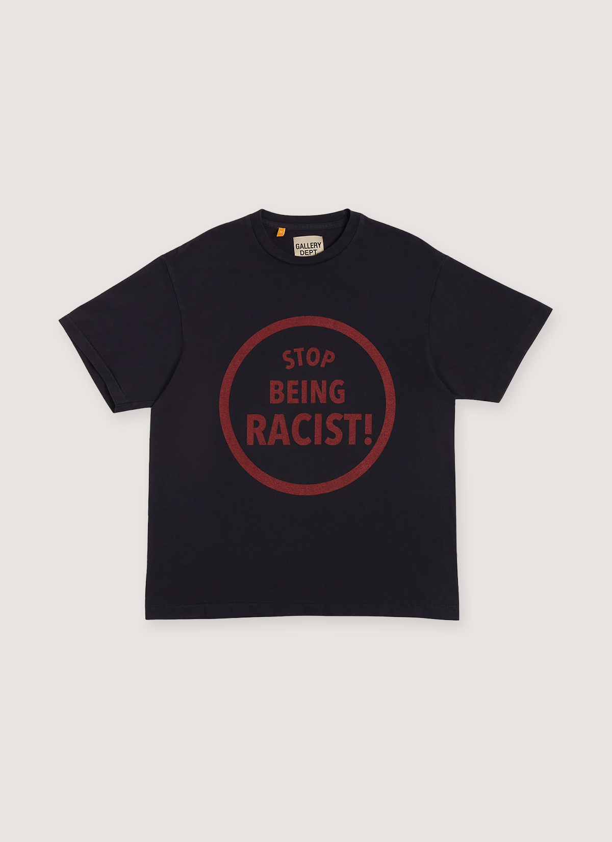 Gallery Dept. Stop Being Racist Tee Black Gallery Dept. Stop Being Racist Tee Black - Image 1 | Authenticated at Pieces Los Angeles