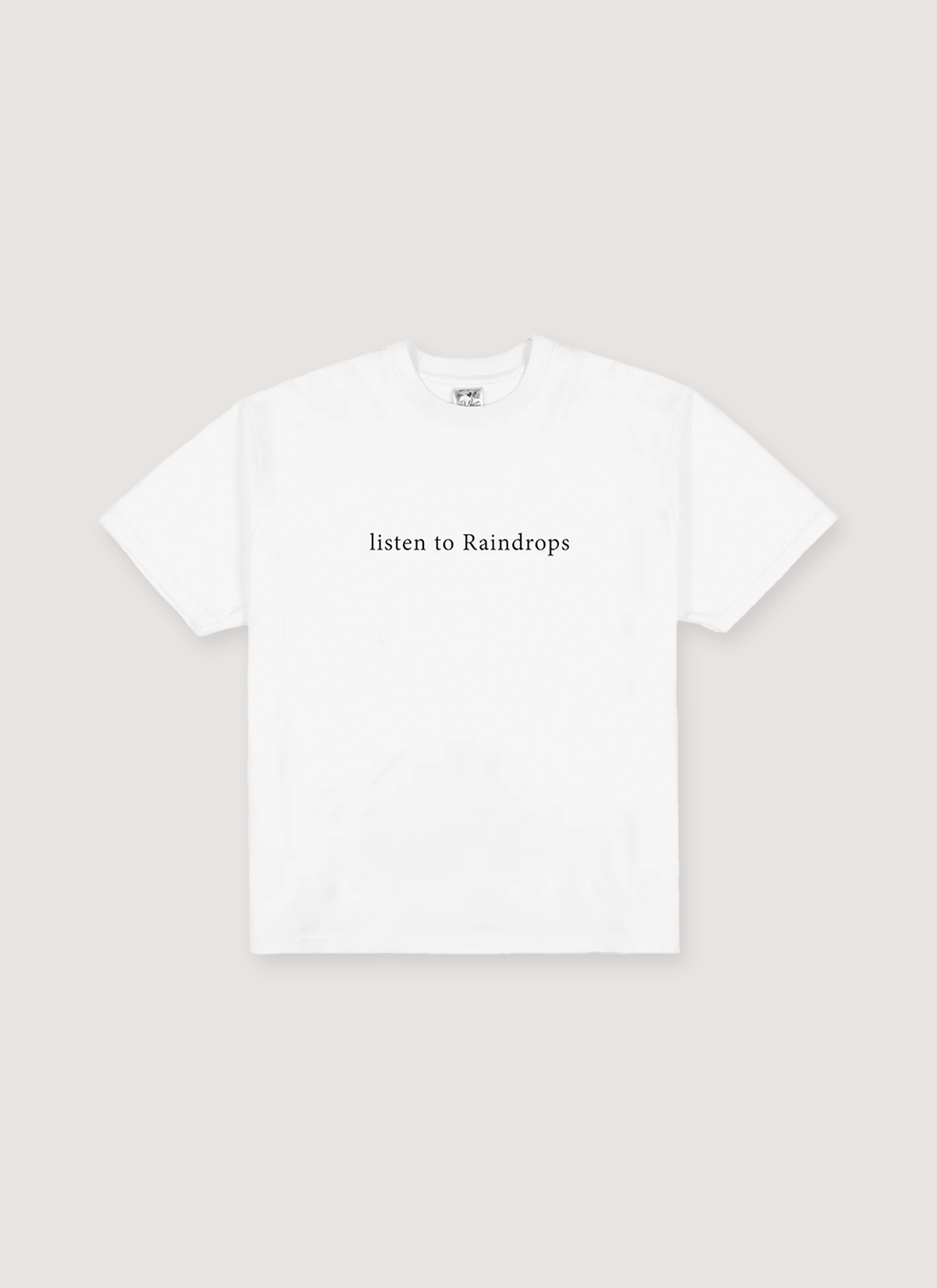 Basketcase Gallery Listen To Raindrops Tee White