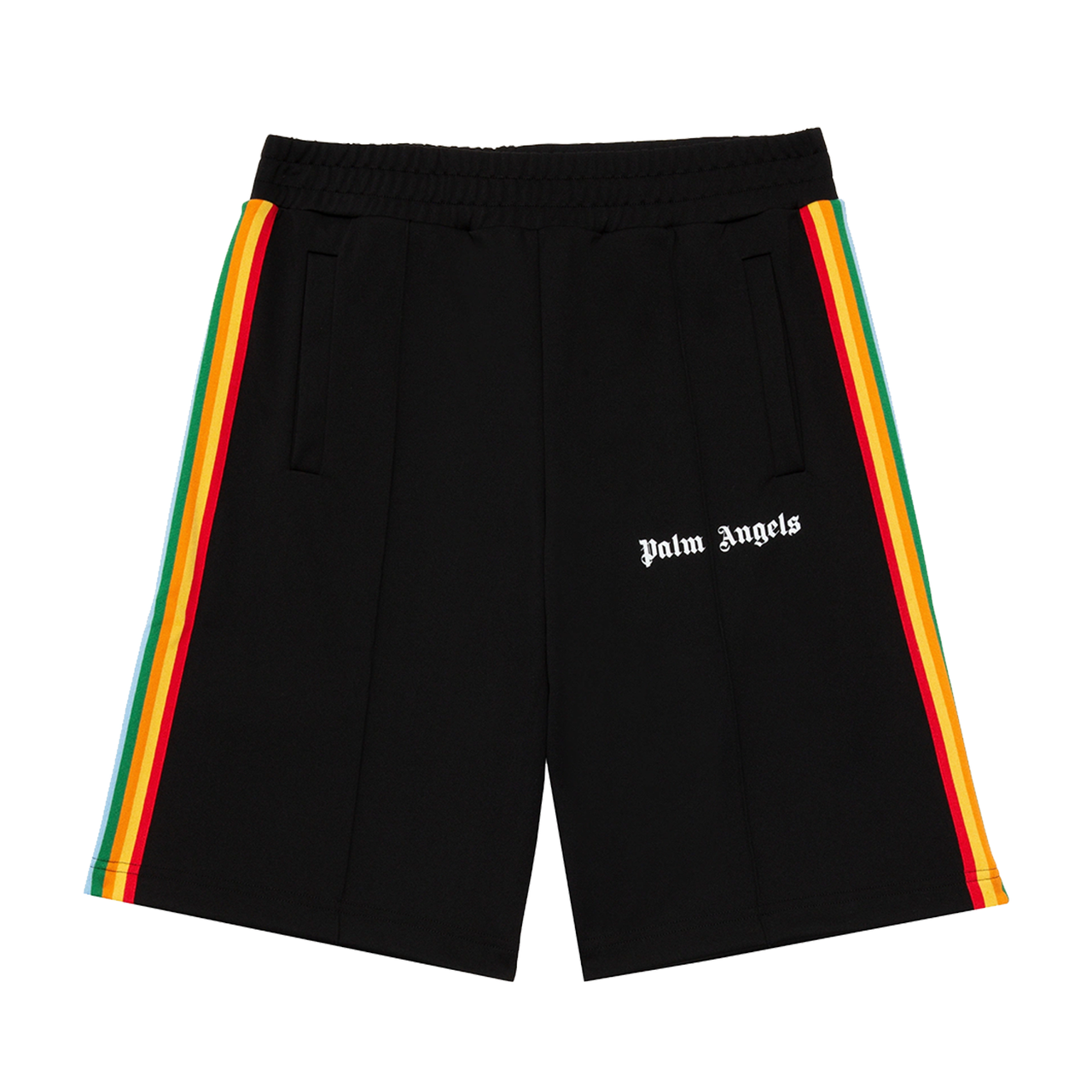 Palm Angels Rainbow Track Shorts Black