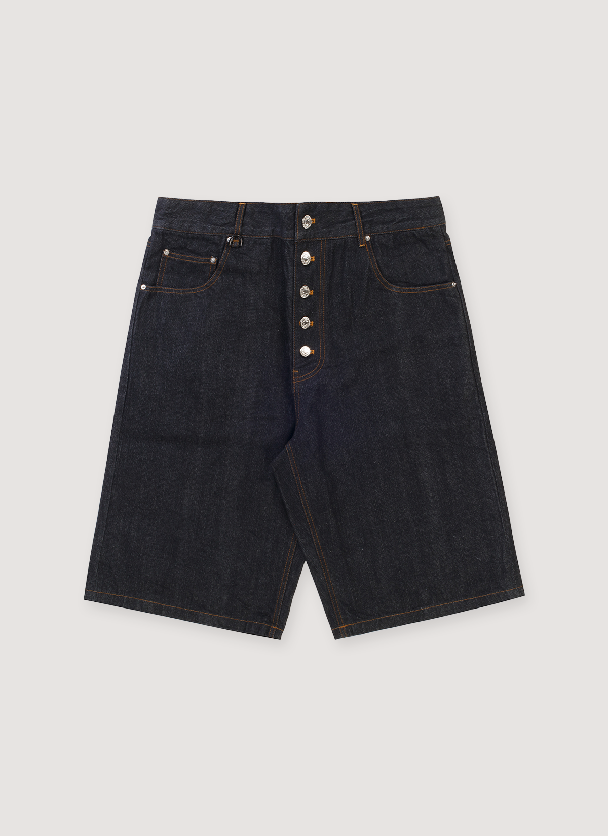 Neaux Doubt V2 Raw Selvedge Japanese Denim Shorts Black