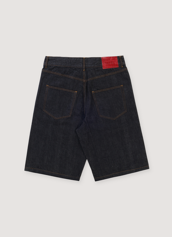Neaux Doubt V2 Raw Selvedge Japanese Denim Shorts Black alternate view - Shop at Pieces Los Angeles