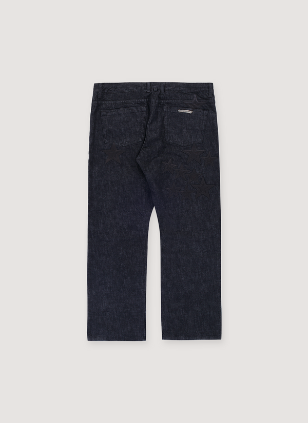 Chrome Hearts Le Fleur Star Patch Denim Raw Indigo (Pre-Owned) alternate view - Shop at Pieces Los Angeles