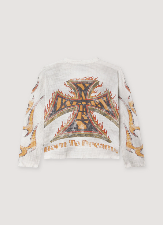 Reborn Thermal Longsleeve Vintage White