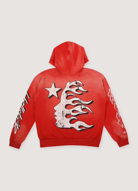 Hellstar Records Sweatshirt Red