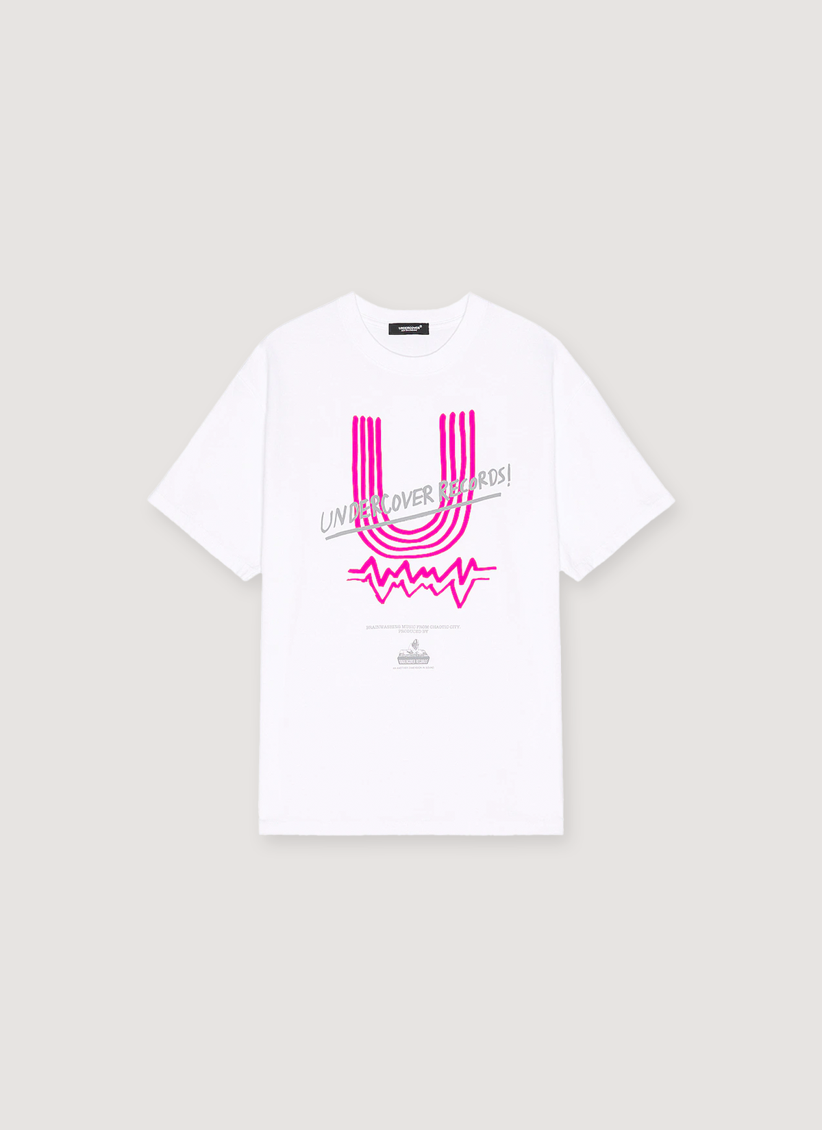 Undercover Records Tee White Pink