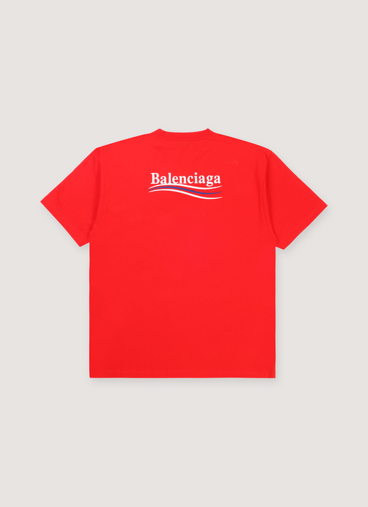 Balenciaga Political Campaign Tee Red