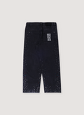 Ksubi Maxx Renaissance Denim Black Jeans stone wash, metal and jewel rhinestone detail embelishments, T box, back 4x4 cross embroidery, back view Ksubi Maxx Renaissance Denim Black - Image 2 | Authenticated at Pieces Los Angeles