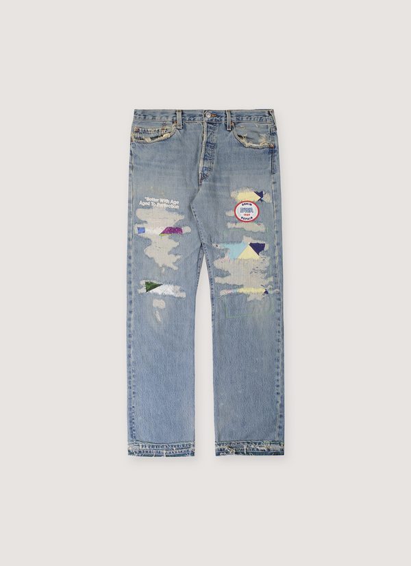 Better With Age Repair Denim Vintage Indigo Repair Denim Vintage Indigo - Authenticated Jeans | Pieces Los Angeles