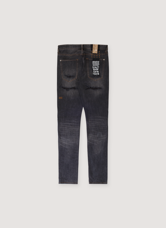 Van Winkle Retorqued Repair Denim Charcoal