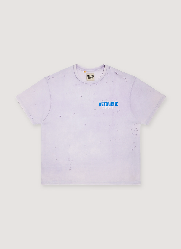 Gallery Dept. Retouche Damaged Souvenir Tee Lilac Retouche Damaged Souvenir Tee Lilac - Authenticated T-shirts | Pieces Los Angeles