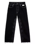 Revenge Skull Patch Denim Jeans Black