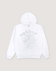 Sp5der Worldwide Rhinestone Logo Sweatshirt White