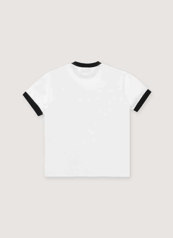Pieces Rockstar Ringer White Black alternate view - Shop at Pieces Los Angeles