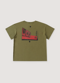 Richill Melancholy Moscow Art School Tee Military Green Richill Melancholy Moscow Art School Tee Military Green - Image 2 | Authenticated at Pieces Los Angeles