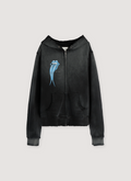 Vague Studios Rolling Zip Sweatshirt Sunbeat Black Vague Studios Rolling Zip Sweatshirt Sunbeat Black - Image 1 | Authenticated at Pieces Los Angeles