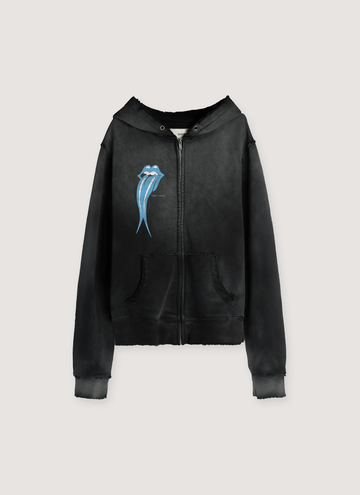 Vague Studios Rolling Zip Sweatshirt Sunbeat Black Vague Studios Rolling Zip Sweatshirt Sunbeat Black - Image 1 | Authenticated at Pieces Los Angeles