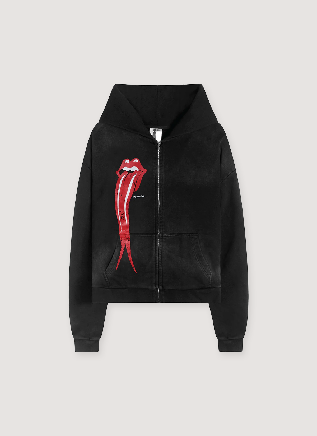 Vague Studios Rolling Zip Up Sweatshirt Black