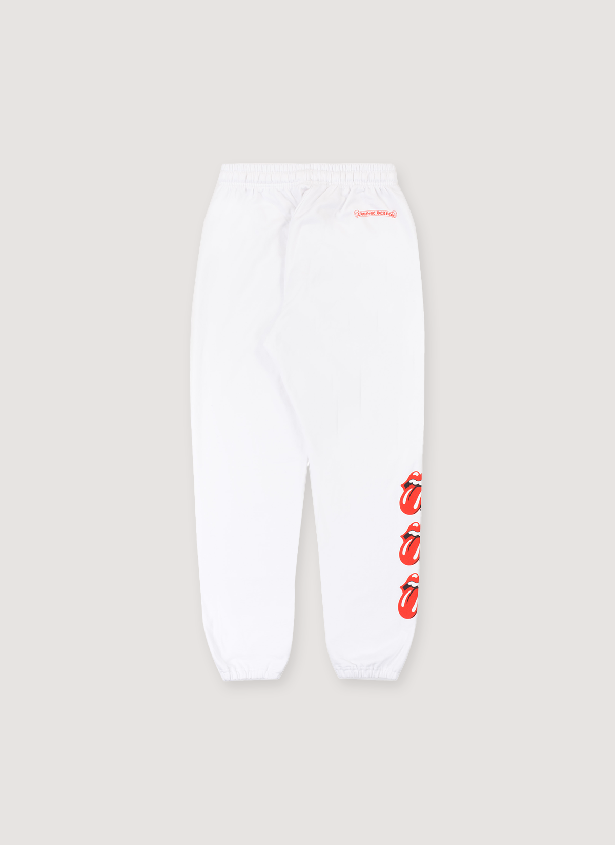Chrome Hearts Rolling Stones Horseshoe Sweatpants White Red Chrome Hearts Rolling Stones Horseshoe Sweatpants White Red - Image 2 | Authenticated at Pieces Los Angeles