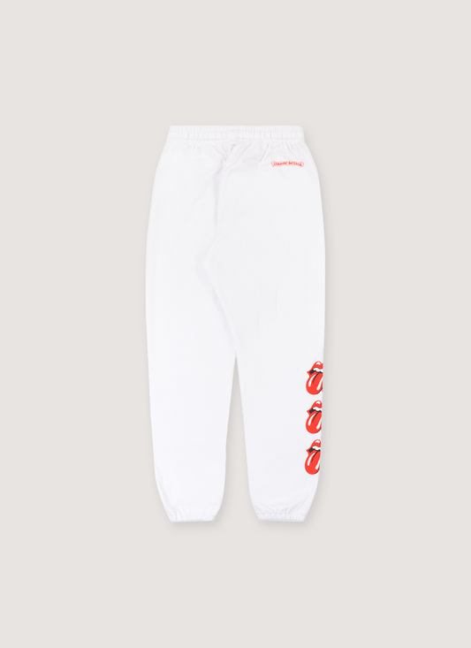 Chrome Hearts Rolling Stones Horseshoe Sweatpants White Red