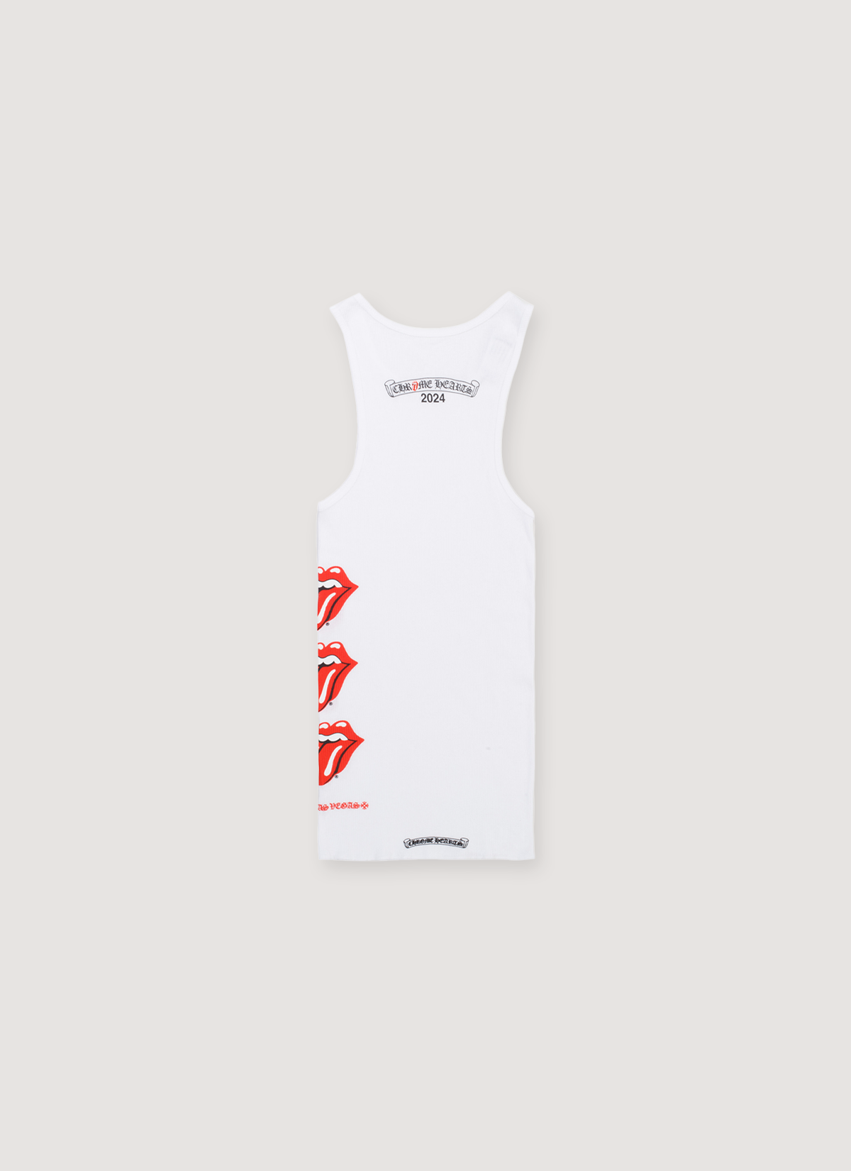 Chrome Hearts Rolling Stoned Ribbed Tank White Chrome Hearts Rolling Stoned Ribbed Tank White - Image 2 | Authenticated at Pieces Los Angeles