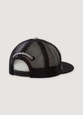 Chrome Hearts 4th of July Cross Trucker Hat Black White back view with mesh design Chrome Hearts 4th of July Cross Trucker Hat Black White - Image 2 | Authenticated at Pieces Los Angeles