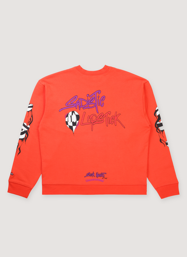 Chrome Hearts Matty Boy Love Sick Crewneck Red alternate view - Shop at Pieces Los Angeles