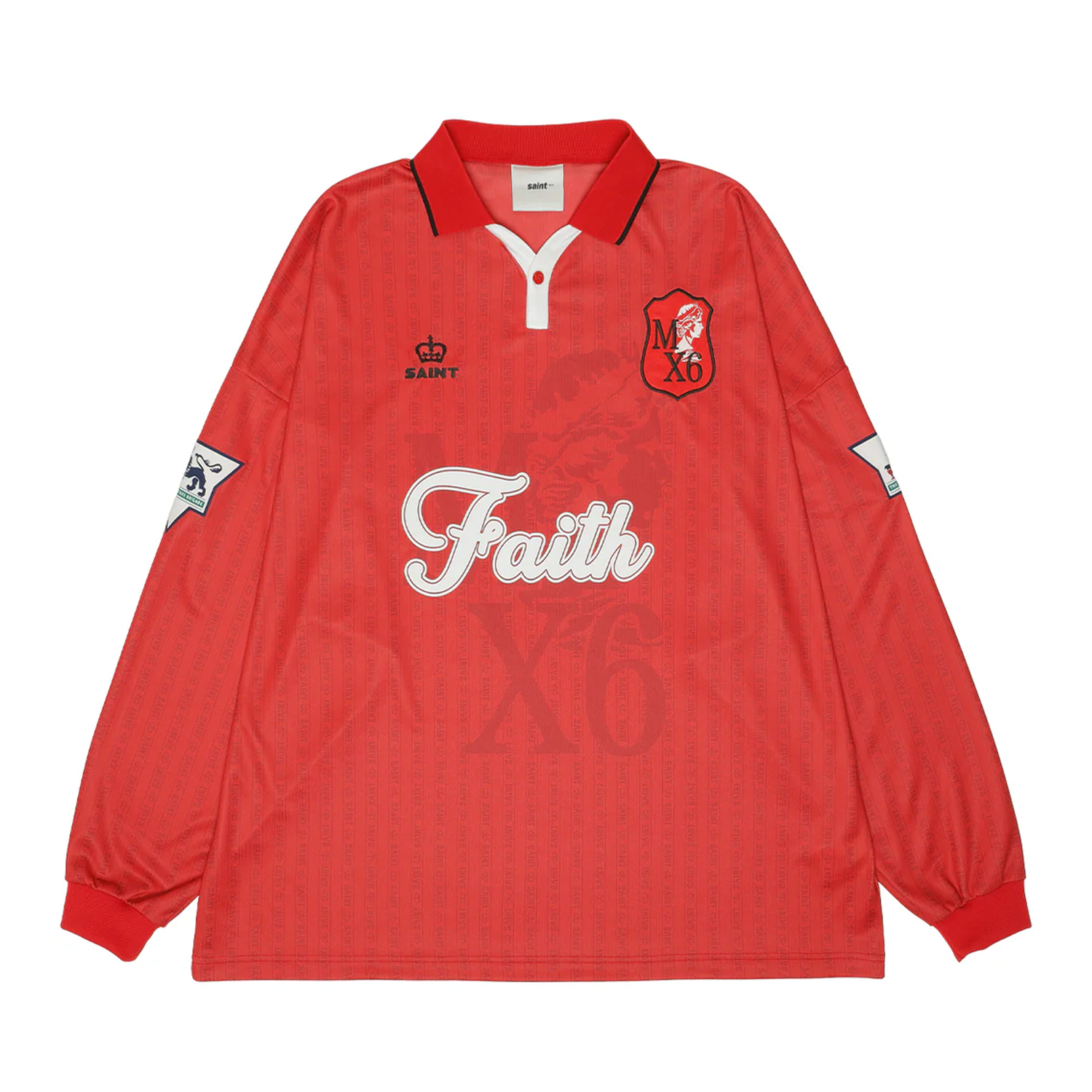 Saint Michael Faith Soccer Shirt Red