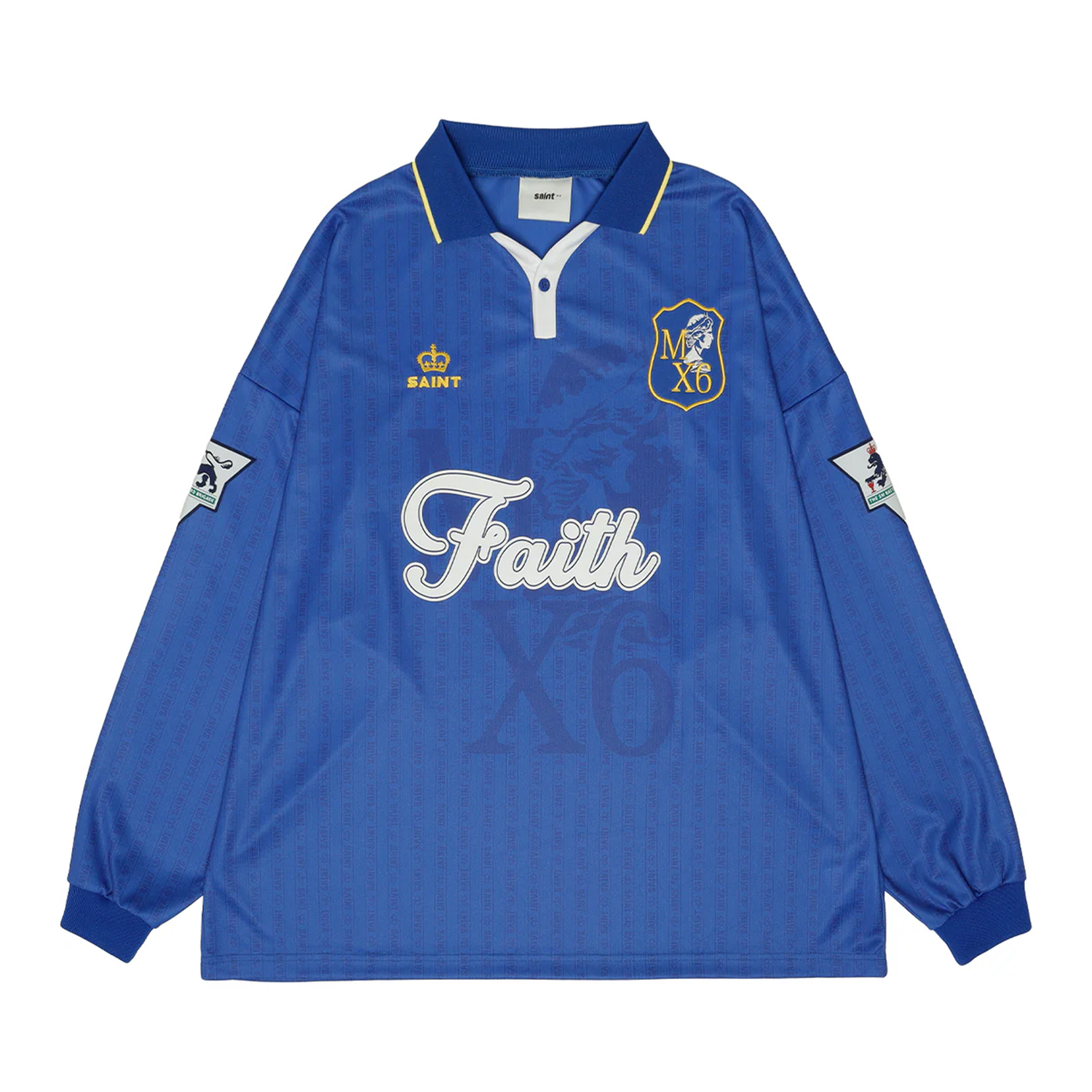 Saint Michael Faith Soccer Shirt Blue