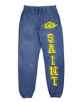 Saint Michael Angel Sweatpants Navy Gold