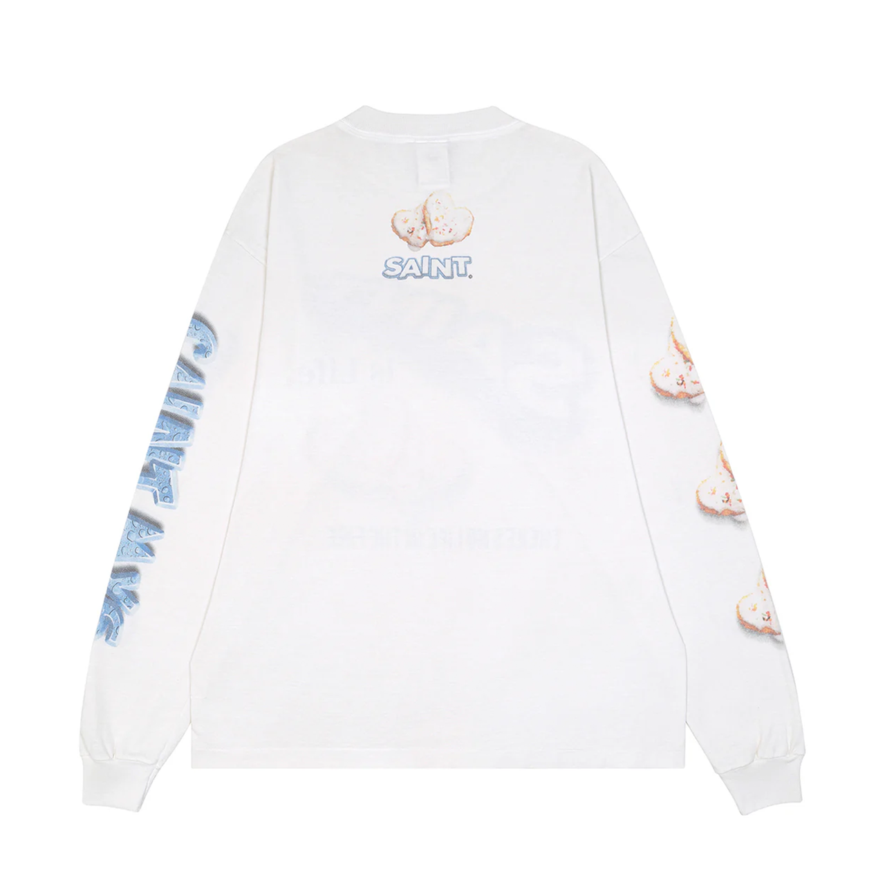 Saint Michael x Shermer Academy Love Cookie Long Sleeve White