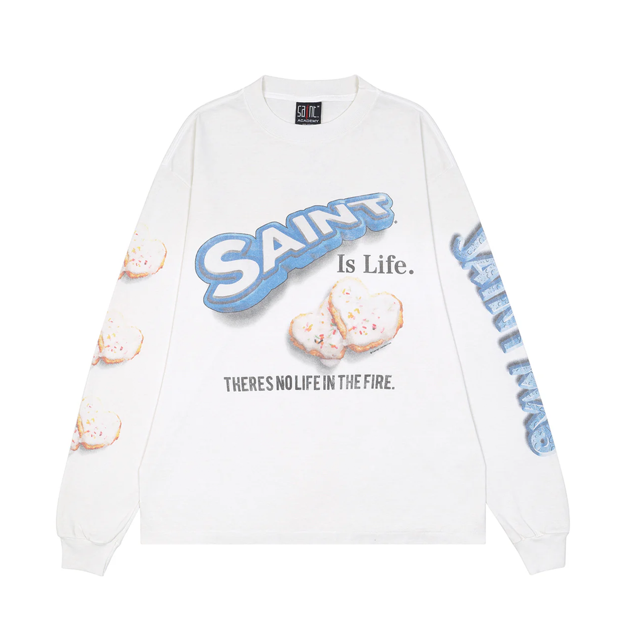 Saint Michael x Shermer Academy Love Cookie Long Sleeve White