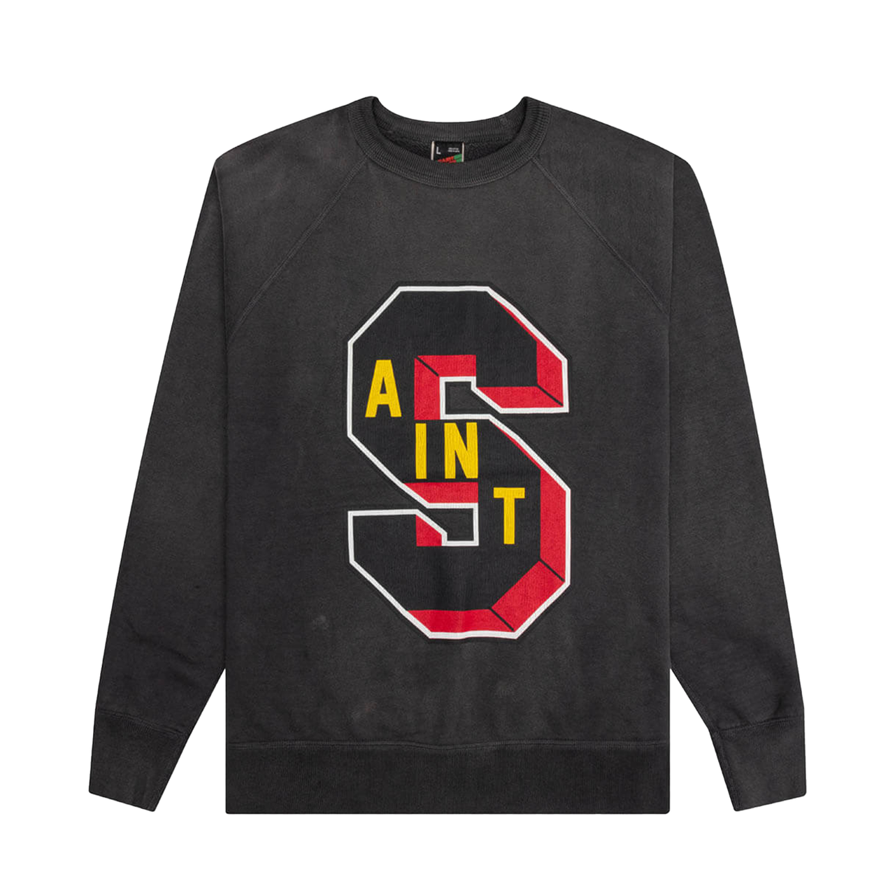 Saint Michael x Denim Tears Crew Sweater Washed Black