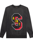 Saint Michael x Denim Tears Crew Sweater Washed Black