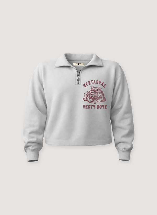 Vertabrae Sandlot Quarter Zip Sweater Heather Grey Sandlot Quarter Zip Sweater Heather Grey - Authenticated Sweaters | Pieces Los Angeles