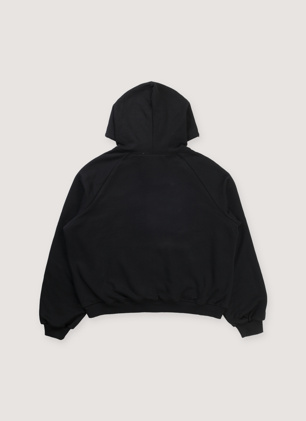 Basketcase Gallery Scar Thermal Lined Zip Sweatshirt Black alternate view - Shop at Pieces Los Angeles