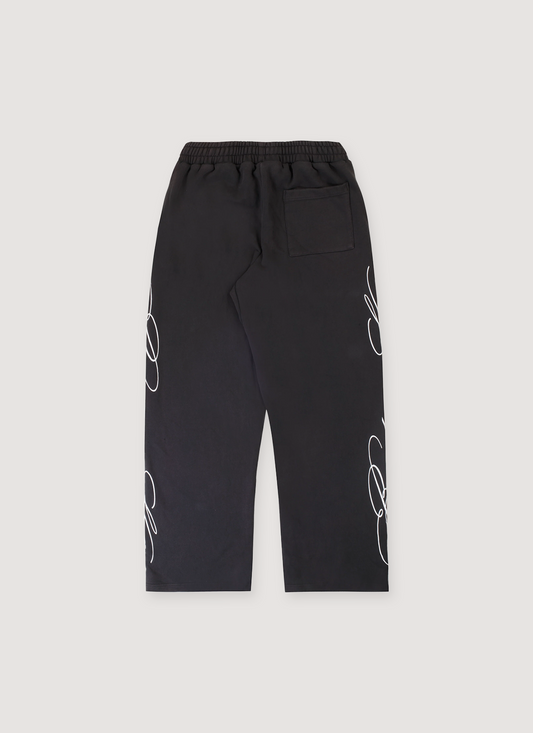 Script Sweatpants Black