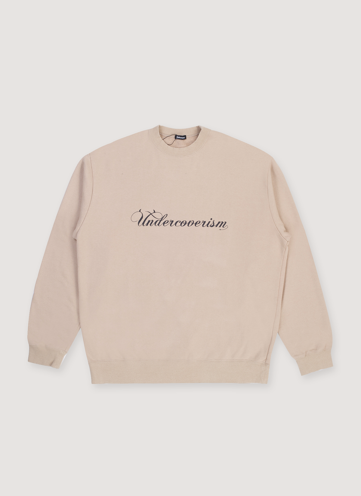Undercoverism Script Logo Sweater Beige