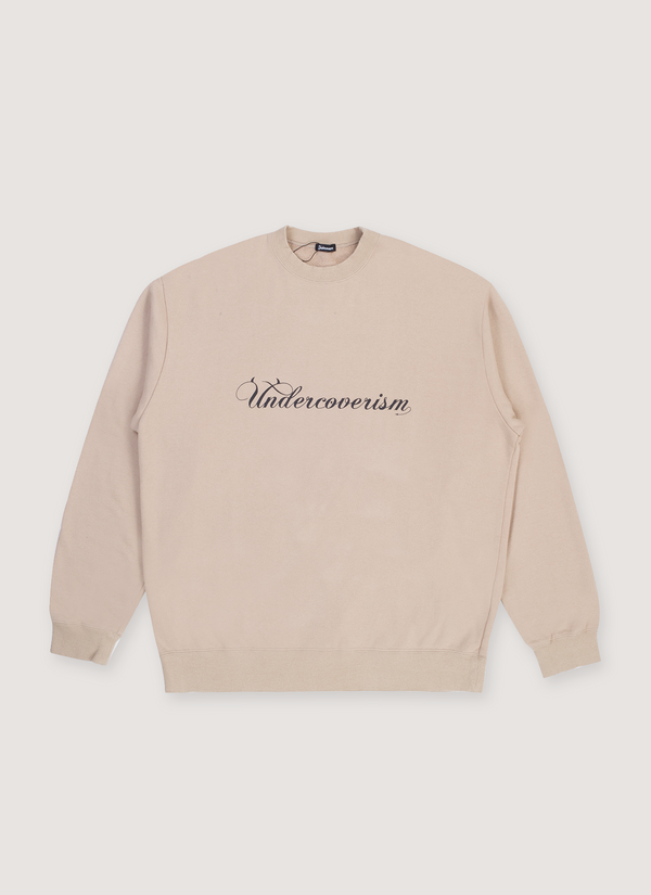 Undercoverism Script Logo Sweater Beige Script Logo Sweater Beige - Authenticated Sweaters | Pieces Los Angeles