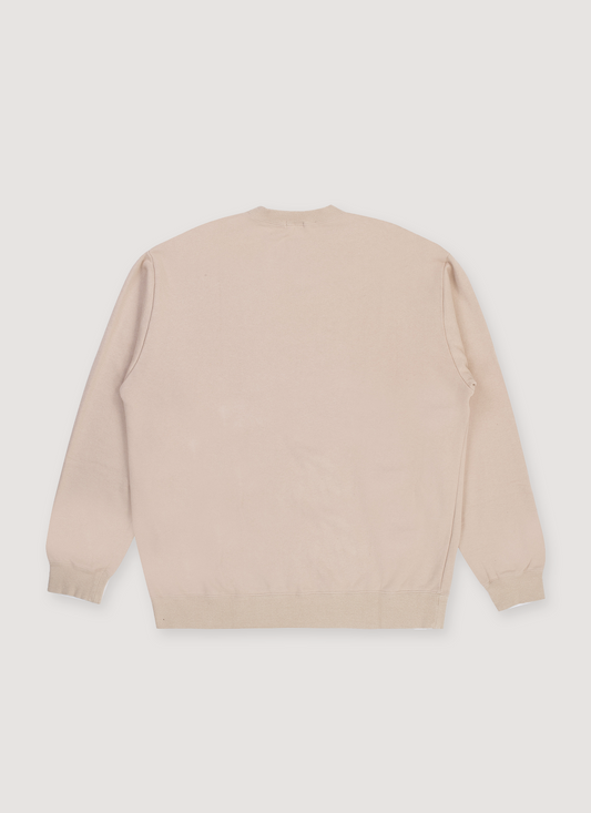 Undercoverism Script Logo Sweater Beige