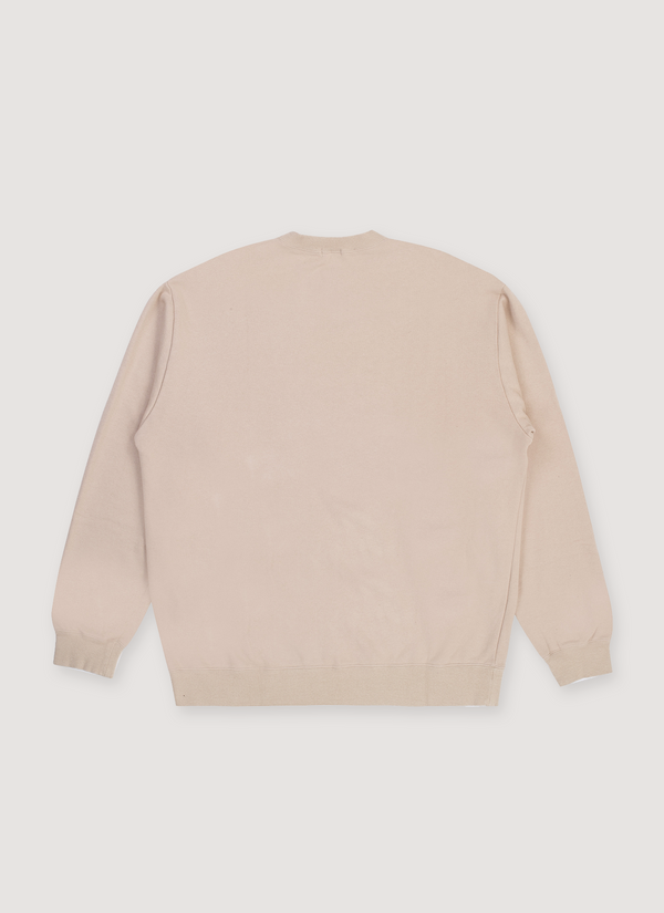Undercoverism Script Logo Sweater Beige alternate view - Shop at Pieces Los Angeles