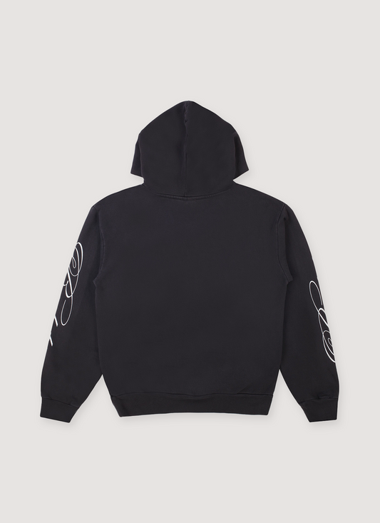 Basketcase Gallery Script Sweatshirt Washed Black
