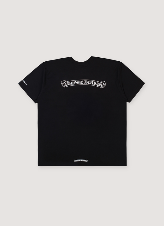 Chrome Hearts Scroll Tee Black White