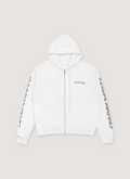 Chrome Hearts Scroll Zip Up Sweatshirt White Chrome Hearts Scroll Zip Up Sweatshirt White - Image 1 | Authenticated at Pieces Los Angeles