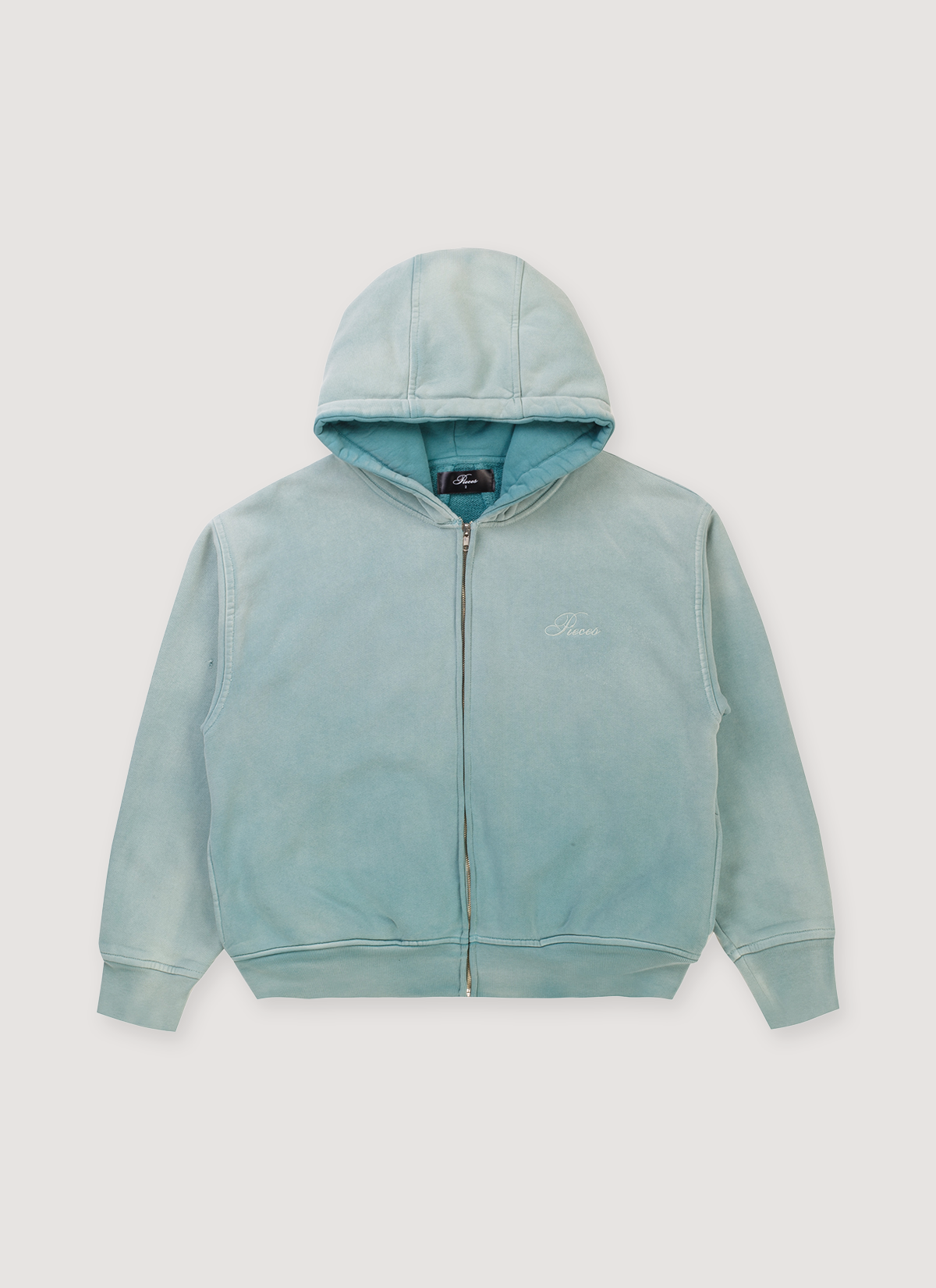 Basic Program Zip Up Sweatshirt Seafoam