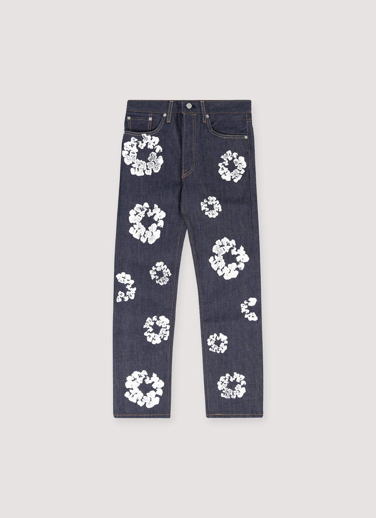 Denim Tears Cotton Wreath Jeans Selvedge Denim Tears Cotton Wreath Jeans Selvedge - Image 1 | Authenticated at Pieces Los Angeles